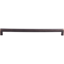 Square 12 Inch Center to Center Handle Cabinet Pull from the Nouveau III Collection