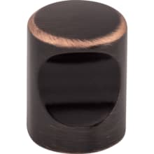 Indent 3/4 Inch Cylindrical Cabinet Knob from the Nouveau Collection