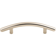 Curved 3-3/4 Inch Center to Center Bar Cabinet Pull from the Nouveau Collection