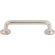 Rounded 4 Inch Center to Center Handle Cabinet Pull from the Aspen II Series