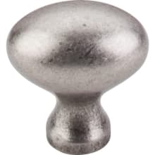 Egg 1-1/4 Inch Oval Cabinet Knob from the Somerset II Collection