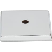 Square 1-1/4 Inch Knob Backplate from the Aspen II Series