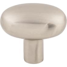 Small 1-9/16 Inch Oval Cabinet Knob from the Aspen II Collection