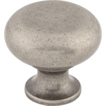 Flat 1-1/4 Inch Mushroom Cabinet Knob from the Somerset II Collection