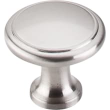 Ringed 1-1/8 Inch Mushroom Cabinet Knob from the Nouveau Collection