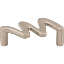Squiggly 2-1/2 Inch Center to Center Designer Cabinet Pull from the Nouveau II Collection