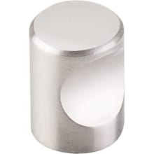 Indent 3/4 Inch Cylindrical Cabinet Knob from the Nouveau II Collection