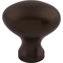 Egg 1-1/4 Inch Oval Cabinet Knob from the Oil Rubbed Collection