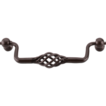 Twist 5-1/16 Inch Center to Center Birdcage Cabinet Pull from the Normandy Collection