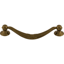 Ribbon 5-1/16 Inch Center to Center Drop Cabinet Pull from the Edwardian Collection