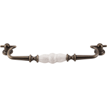 Ceramic 8-7/8 Inch Center to Center Drop Cabinet Pull from the Chateau Collection