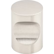 Indent 5/8 Inch Cylindrical Cabinet Knob from the Stainless Collection