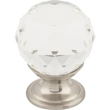 Clear 1-1/8 Inch Round Cabinet Knob from the Crystal Collection