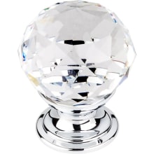 Clear 1-1/8 Inch Round Cabinet Knob from the Crystal Collection