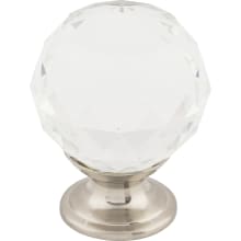 Clear 1-3/8 Inch Round Cabinet Knob from the Crystal Collection