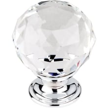 Clear 1-3/8 Inch Round Cabinet Knob from the Crystal Collection