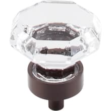 Clear 1-3/8 Inch Geometric Cabinet Knob from the Crystal Collection