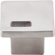 Modern Metro 1-1/4 Inch Square Cabinet Knob from the Sanctuary II Collection
