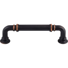 Reeded 3-3/4 Inch Center to Center Handle Cabinet Pull from the Chareau Collection