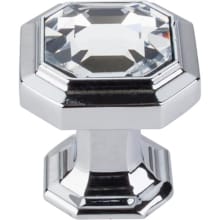 Crystal Emerald 1-1/8 Inch Geometric Cabinet Knob from the Chareau Collection
