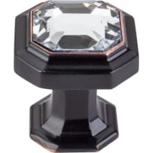 Crystal Emerald 1-1/8 Inch Geometric Cabinet Knob from the Chareau Collection