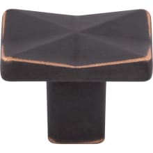 Quilted 1-1/4 Inch Rectangular Cabinet Knob from the Mercer Collection