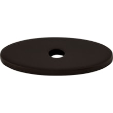 1-1/4 Inch Small Oval Cabinet Knob Backplate from the Sanctuary Series