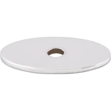 1-1/4 Inch Small Oval Cabinet Knob Backplate from the Sanctuary Series
