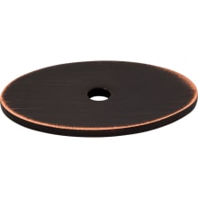 1-1/2 Inch Medium Oval Cabinet Knob Backplate from the Sanctuary Series