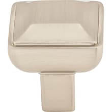 Podium 1 Inch Square Cabinet Knob from the Transcend Collection