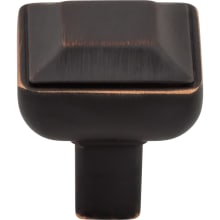 Podium 1 Inch Square Cabinet Knob from the Transcend Collection