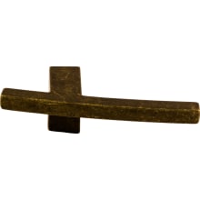 Slanted 3 Inch Long Finger Cabinet Pull from the Sanctuary Collection