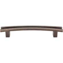 Flared 5 Inch (128 mm) Center to Center Bar Cabinet Pull from the Sanctuary Series - 25 Pack