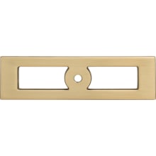 Hollin 3-3/4 Inch Center to Center Backplate for Cabinet Knobs from the Lynwood Series