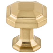 Emerald 1-1/8 Inch Geometric Cabinet Knob from the Chareau Collection