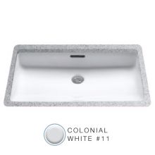20-1/2" Undermount Bathroom Sink with Overflow and CeFiONtect Ceramic Glaze