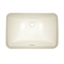 19" Undermount Bathroom Sink with Overflow and CeFiONtect Ceramic Glaze