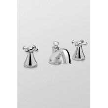 Vivian Double Handle Widespread Bathroom Faucet with Metal Cross Handles