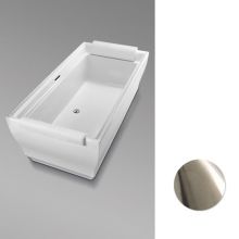 Aimes 71-1/2" Acrylic Soaking Bathtub for Free Standing Installations with Center Drain - Drain Assembly Included