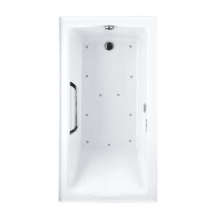 Clayton 60" Acrylic Air Bathtub for Deck Mounted or Drop-In Installation with Left Drain and Right Blower