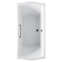 Clayton 71-5/8" Acrylic Soaking Bathtub for Drop In Installations with Center Drain
