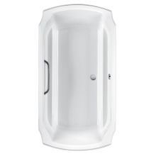 Guinevere 71-1/2" Acrylic Soaking Bathtub for Drop In Installations with Center Drain