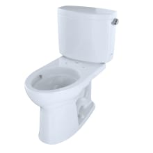 Drake II 1.28 GPF Two Piece Elongated Toilet with CeFiONtect: and Tornado Flush Technology - Less Seat