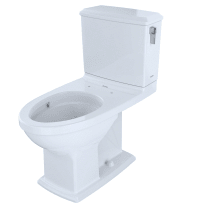 Connelly 0.9 / 1.28 GPF Two Piece Elongated Toilet with CeFiONtect and Right Hand Trip Lever Less Seat
