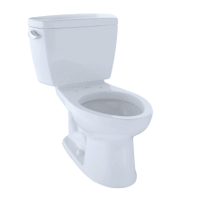 Eco Drake Two Piece Elongated  1.28 GPF Toilet with E-Max Flush System and ADA Height Bowl - Less Seat