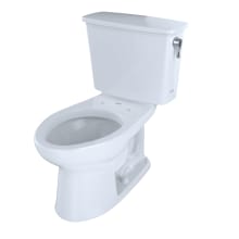 Eco Drake 1.28 GPF Two Piece Elongated Toilet with CeFiONtect Ceramic Glaze and Right-Hand Tank Lever - Less Seat