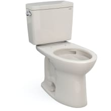 Drake 1.6 GPF Two Piece Elongated Chair Height Toilet with Left Hand Lever