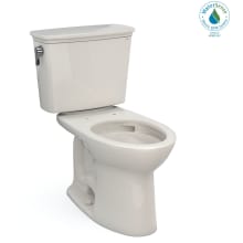 Drake 1.28 GPF Two Piece Elongated Chair Height Toilet with Left Hand Lever