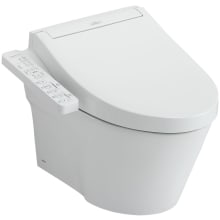 AP 0.9 / 1.28 GPF Dual Flush Wall MountedOne Piece Elongated Toilet with Actuator Plate Flush - Seat Included