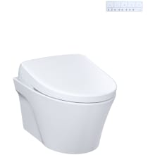 AP Wall-Hung 0.9 / 1.28 GPF Dual Flush Elongated Chair Height Toilet with Washlet+ S7 Bidet Seat, Duo-Fit Tank System, and Actuator Plate Flush
